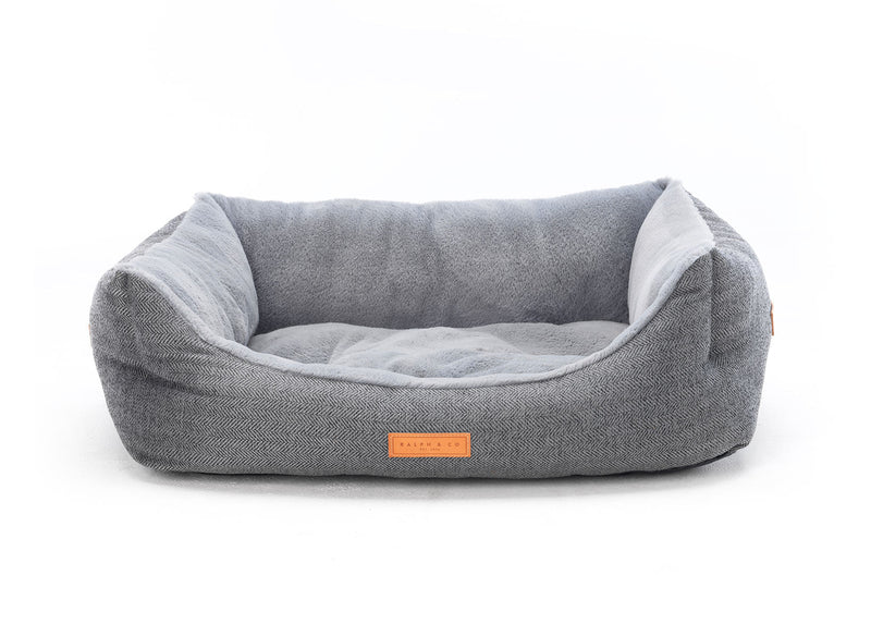 THE BALMORAL | LUXURY HERRINGBONE BOLSTER DOG BED