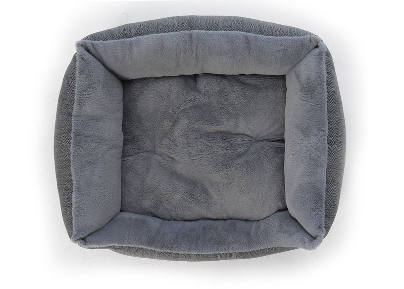 THE BALMORAL | LUXURY HERRINGBONE BOLSTER DOG BED