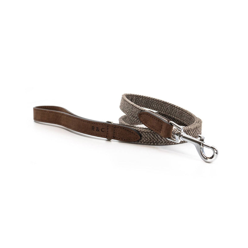 THE LINCOLN | LUXURY TWEED & LEATHER DOG LEAD