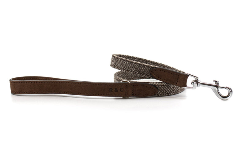 THE LINCOLN | LUXURY TWEED & LEATHER DOG LEAD