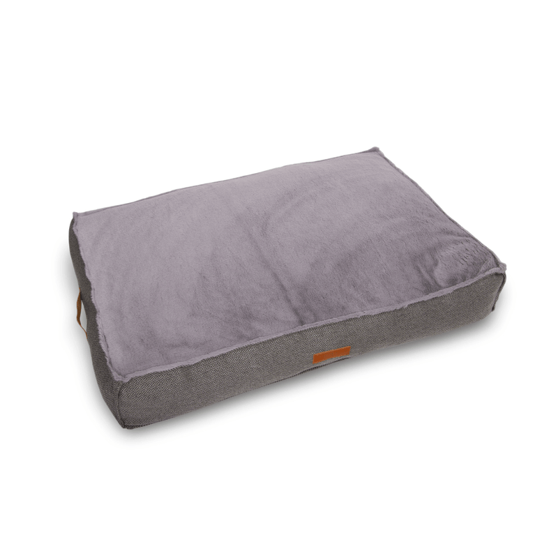 THE BALMORAL | LUXURY HERRINGBONE FLAT PILLOW DOG BED