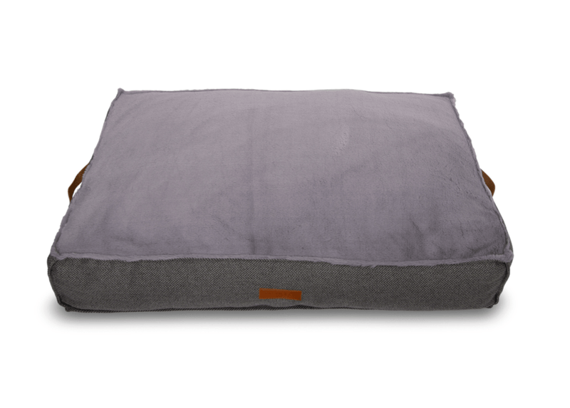 THE BALMORAL | LUXURY HERRINGBONE FLAT PILLOW DOG BED
