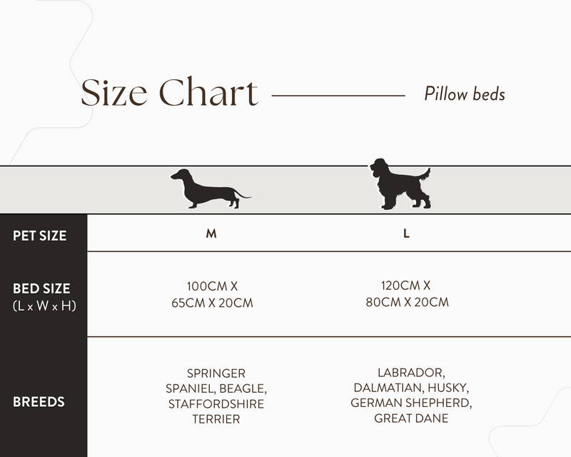 THE BALMORAL | LUXURY HERRINGBONE FLAT PILLOW DOG BED