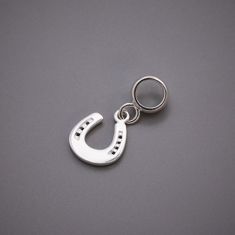 Horse Shoe Lucky Silver Charm