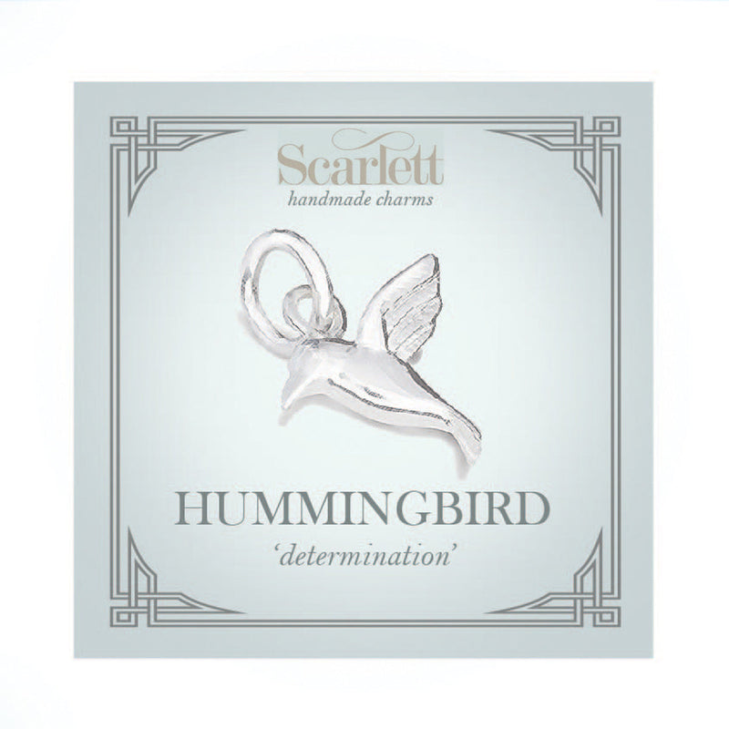 Hummingbird Silver Charm
