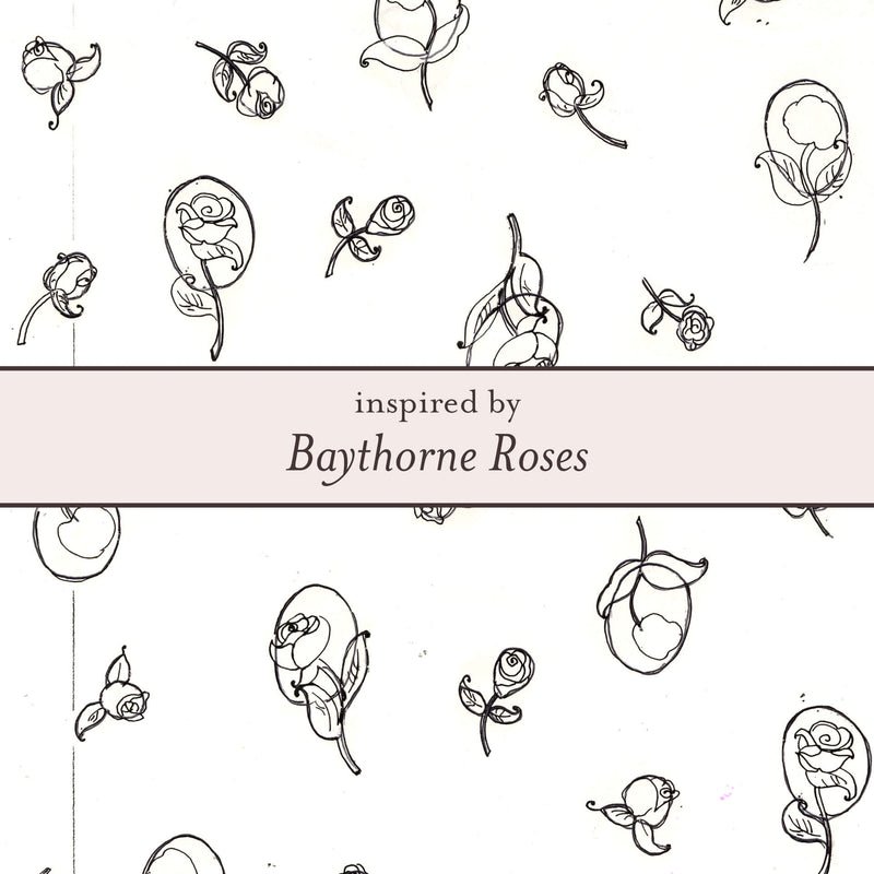 Laura Ashley Fashion Baythorne Roses Assembled Hoop Earrings