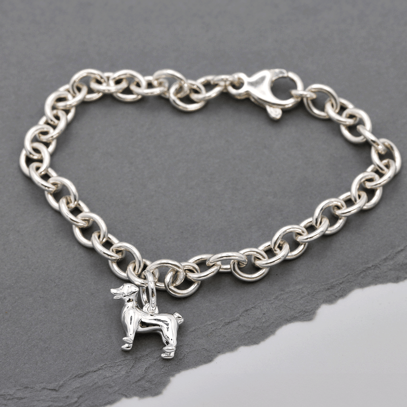 Jack Russell Terrier Silver Dog Charm