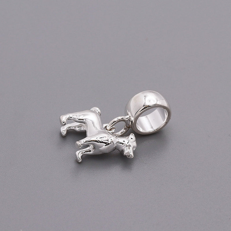 Jack Russell Terrier Silver Dog Charm