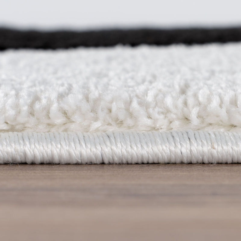 Joli Striped Black & White Rug