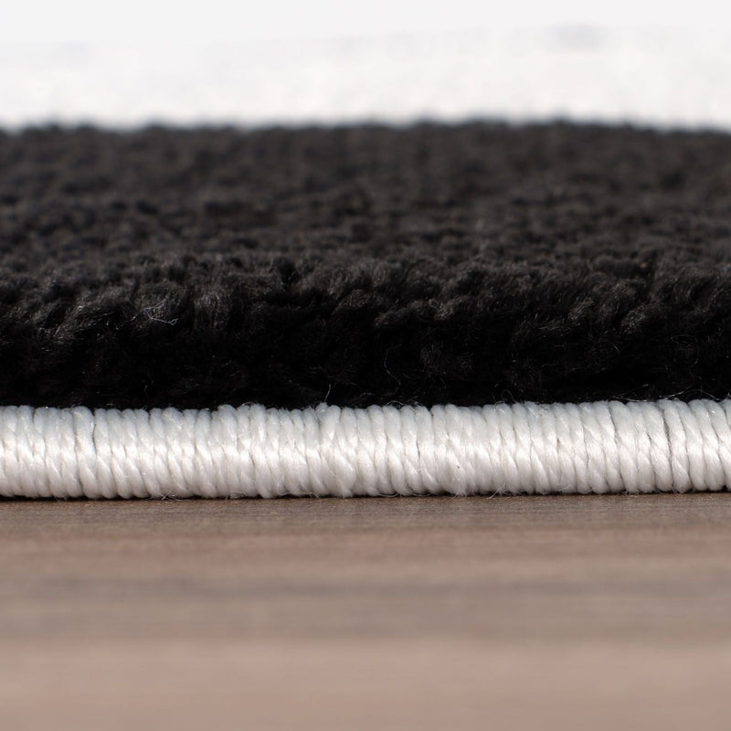 Joli Checkered Black & White Rug