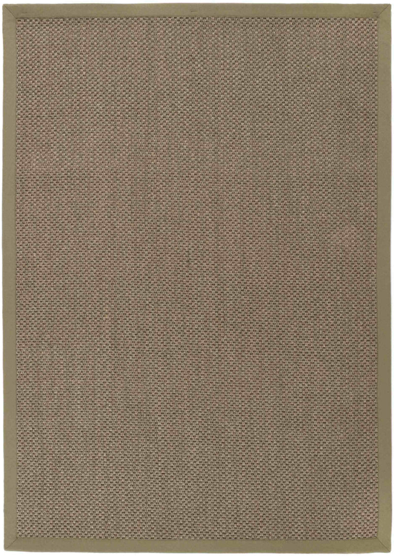 Bordered Sage Green Non-Slip Sisal Rug