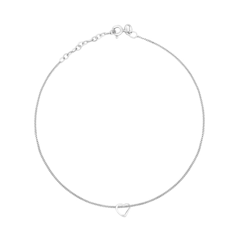 Beginnings Slip-On Heart Anklet