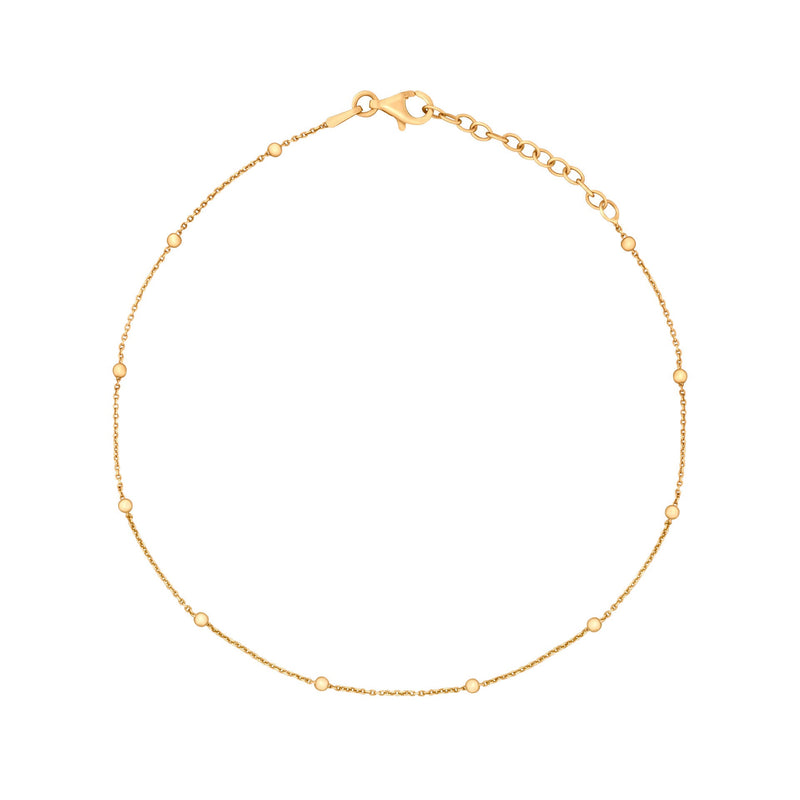 Beginnings Fine Trace and Ball Chain Anklet