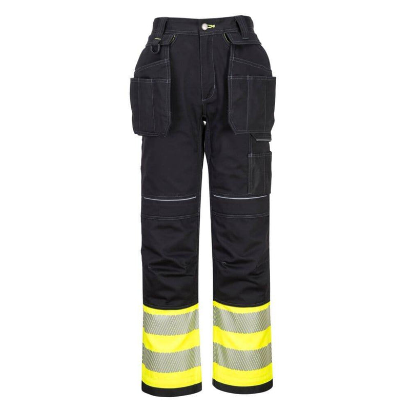 PORTWEST PW307 PW3 HI-VIS CLASS 1 HOLSTER POCKET TROUSERS