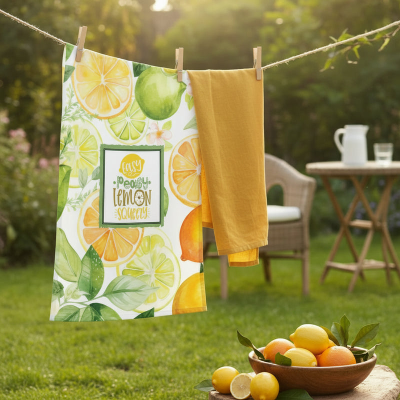 Easy Peasy Lemon Squeezy Tea/Hand Towel