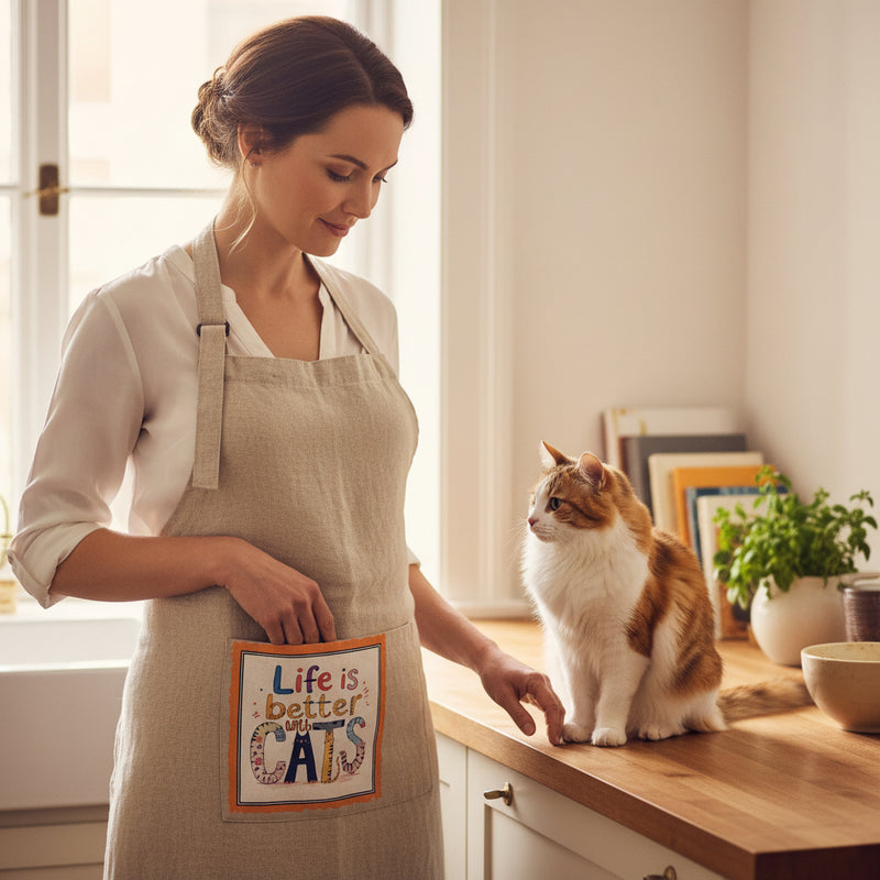 Life Is Better With Cats Apron