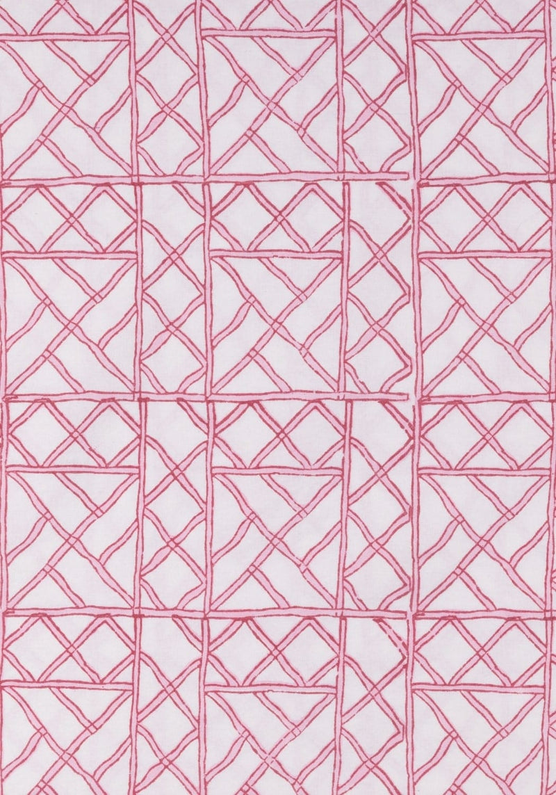 Lily's Pink Bamboo Lattice Tablecloth