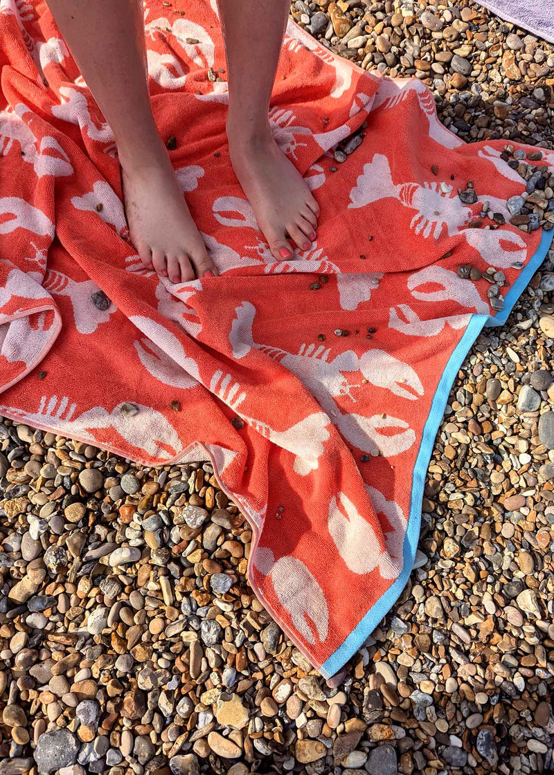 Lobsters Organic Cotton Towels