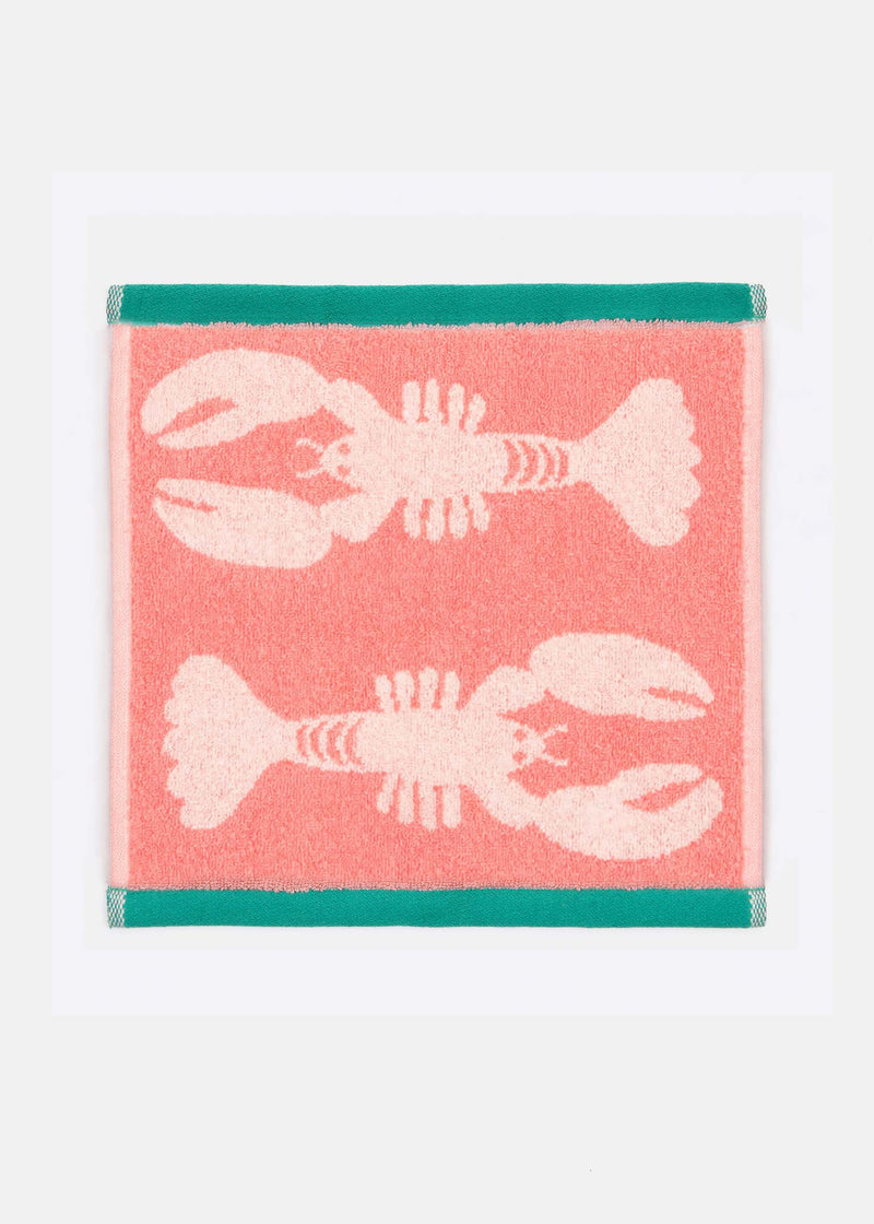 Lobsters Organic Cotton Towels (Pink)