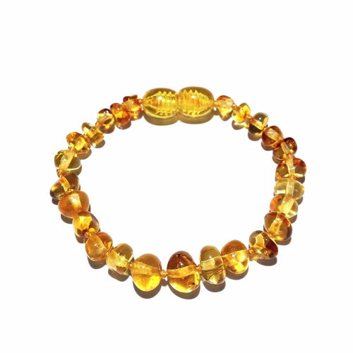 Child Honeypot Polished Honey Baltic Amber Anklet Bracelet