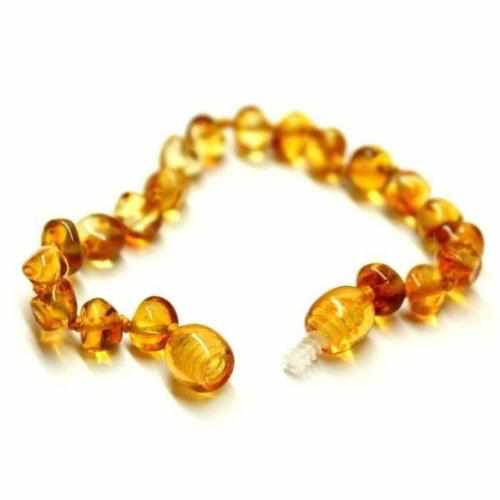 Child Honeypot Polished Honey Baltic Amber Anklet Bracelet
