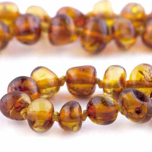 Child Honeypot Polished Honey Baltic Amber Anklet Bracelet