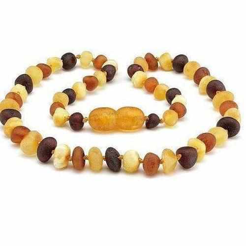 Child Shingle Raw Mixed Baltic Amber Necklace