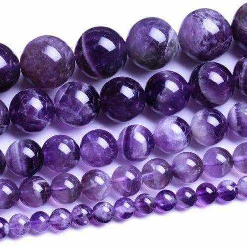 Childs Blackberry Baltic Amber Amethyst Bead Gemstone Necklace