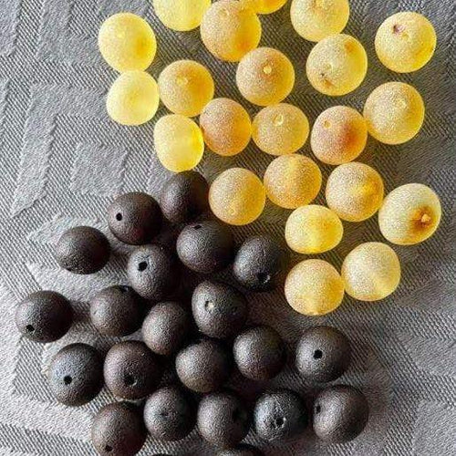 Premium Loose Baltic Amber Beads Large Raw Unpolished Adult 7 - 8mm
