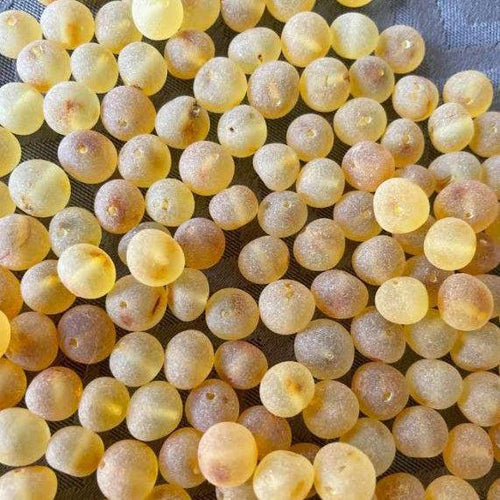 Premium Loose Baltic Amber Beads Large Raw Unpolished Adult 7 - 8mm