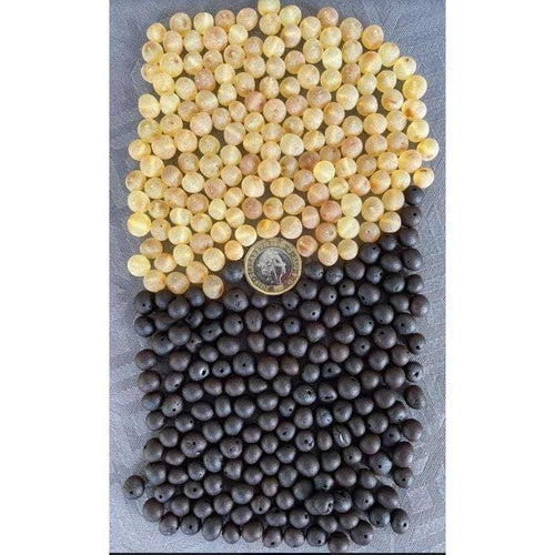 Premium Loose Baltic Amber Beads Large Raw Unpolished Adult 7 - 8mm