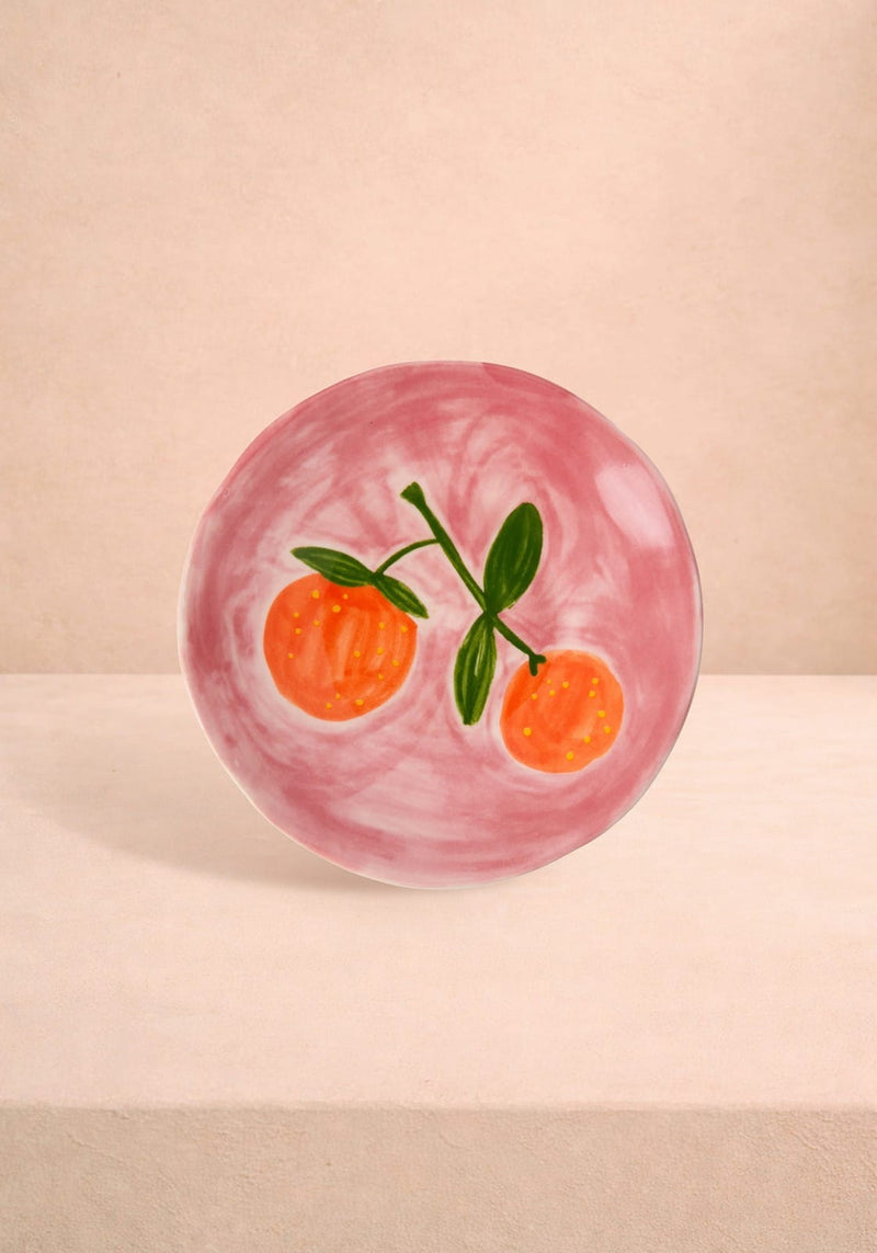 Peaches and Keen Plates After Matisse  - Set of 4