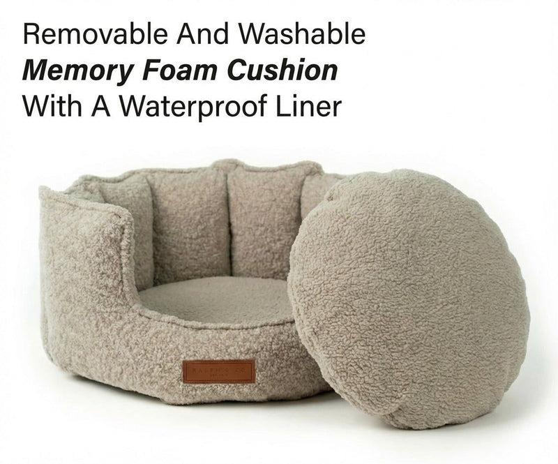 THE COTSWOLD | LUXURY HIGH WALL BOUCLE DOG BED