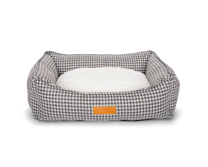 THE KENSINGTON | LUXURY HOUNDSTOOTH BOLSTER DOG BED