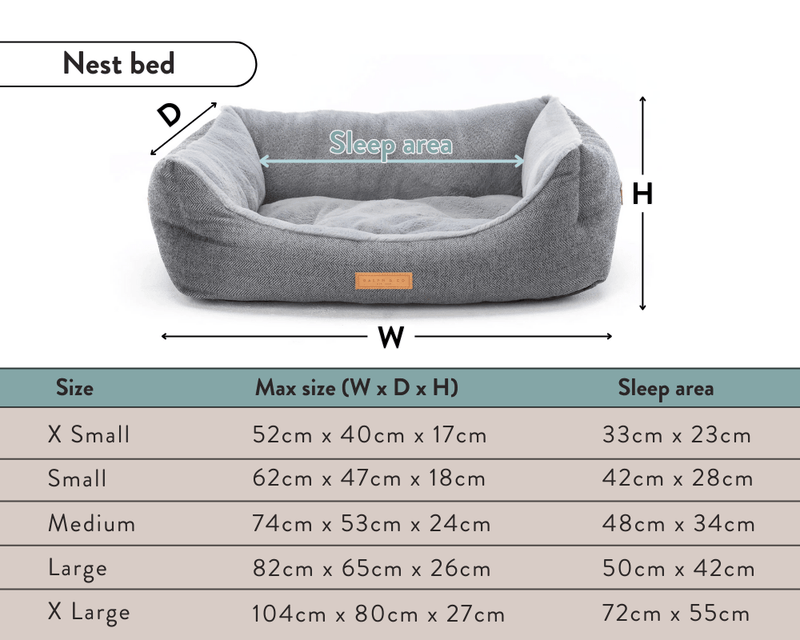 THE KENSINGTON | LUXURY HOUNDSTOOTH BOLSTER DOG BED