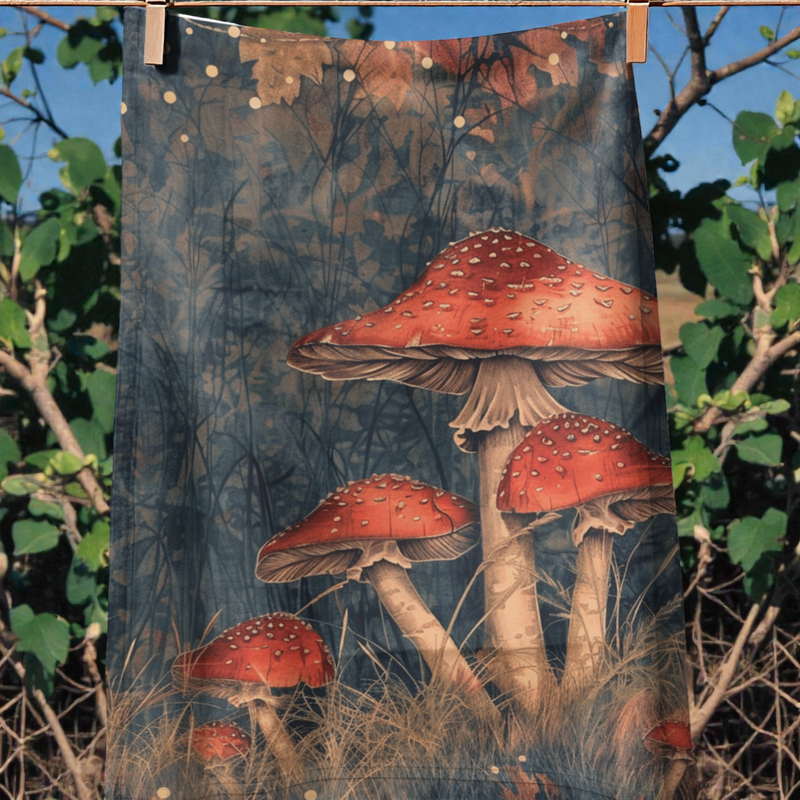 Magical Mushrooms Tea Towel