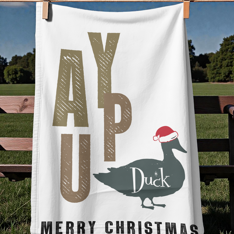 Ay Up Duck Tea Towel