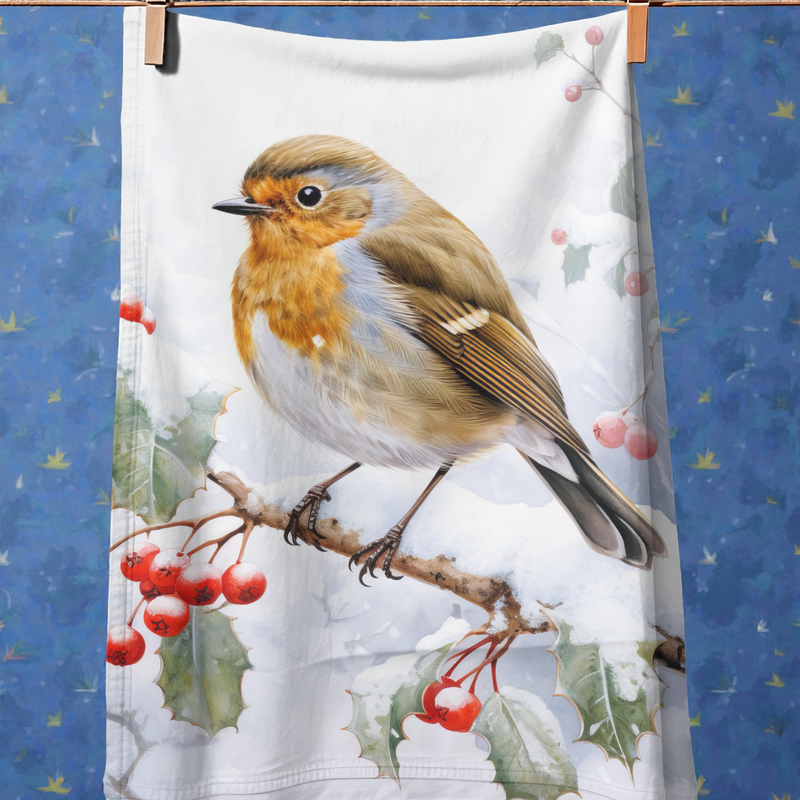 Christmas Robin in the Snow