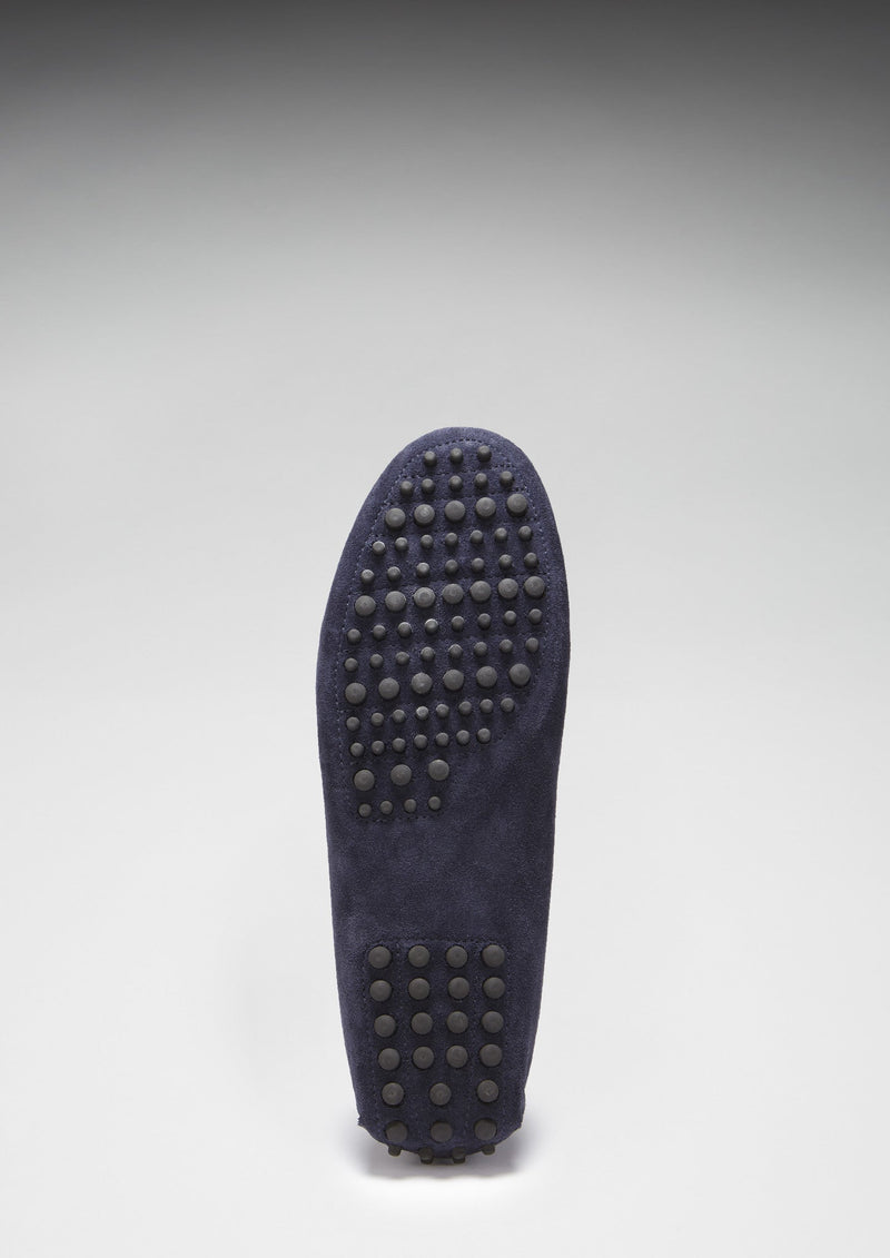 Driving Loafers, navy blue suede