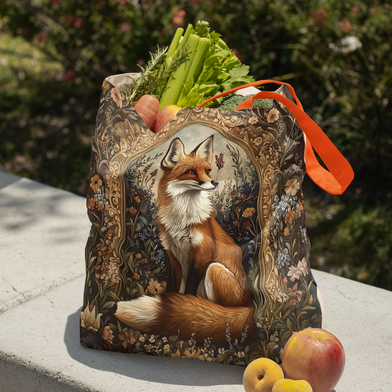 Fancy Fox Cotton Shopping Bag
