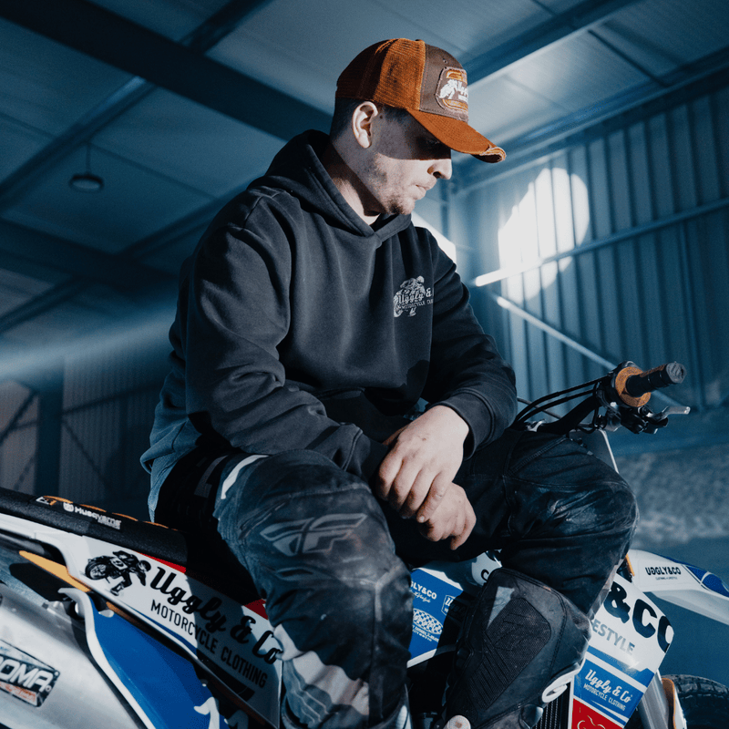 Black Flattrack Hoodie