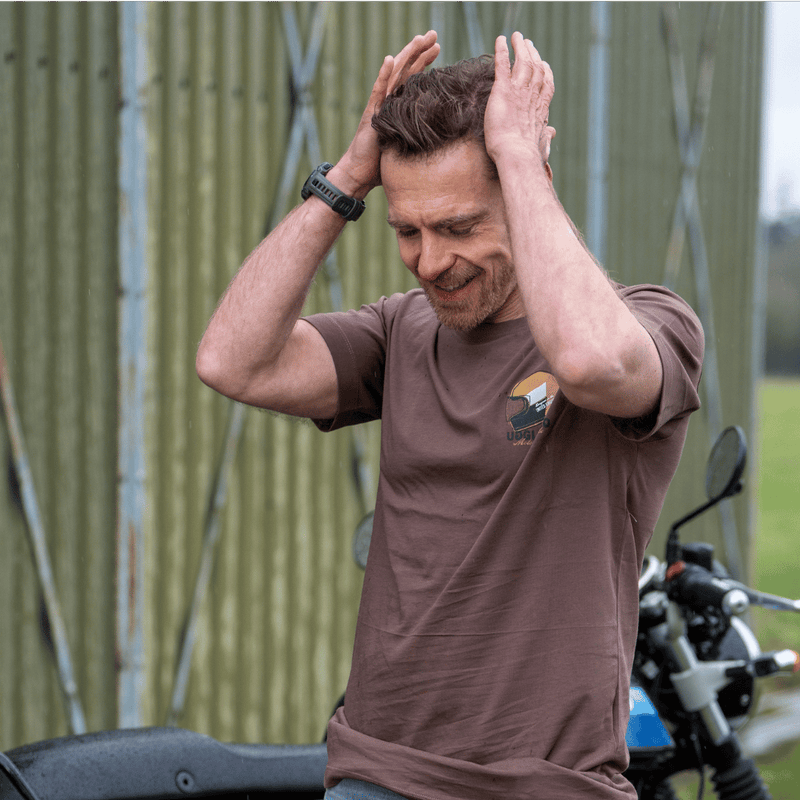 Brown U&C Helmet Tee
