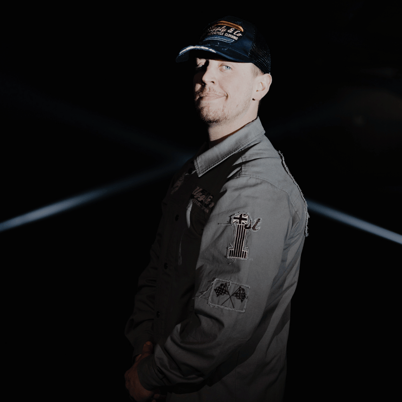 Grey Flattrack Moto Shacket
