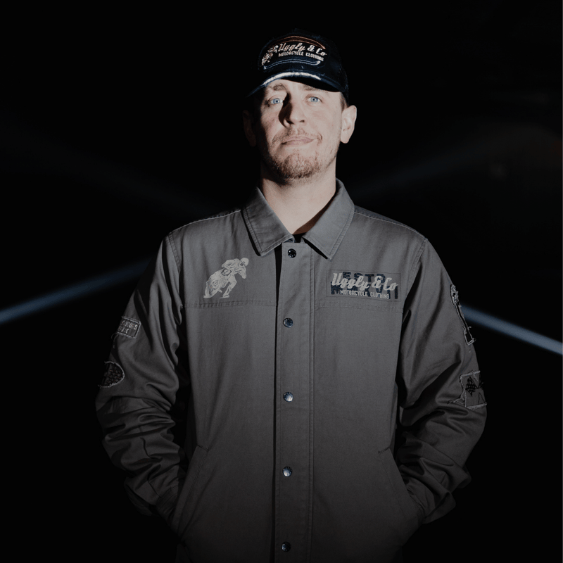 Grey Flattrack Moto Shacket