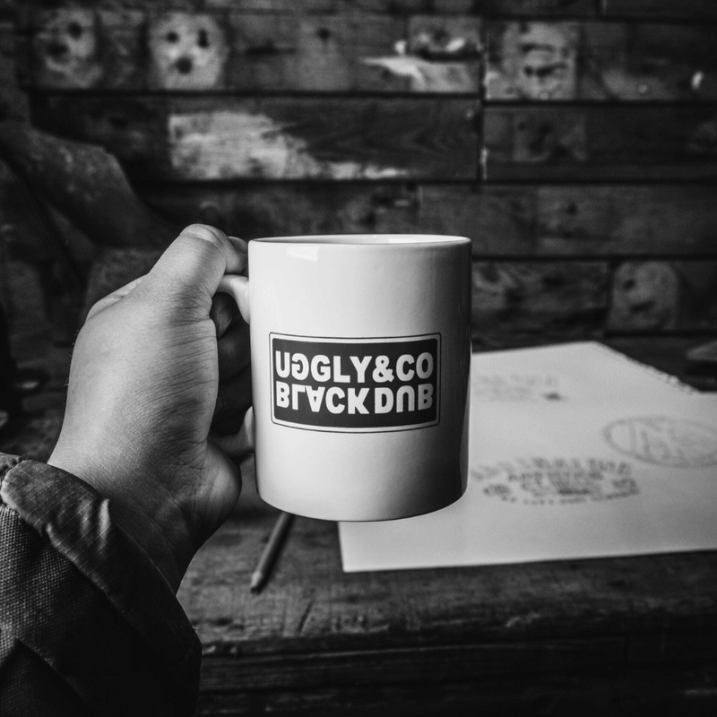 BD x UG Black Mug