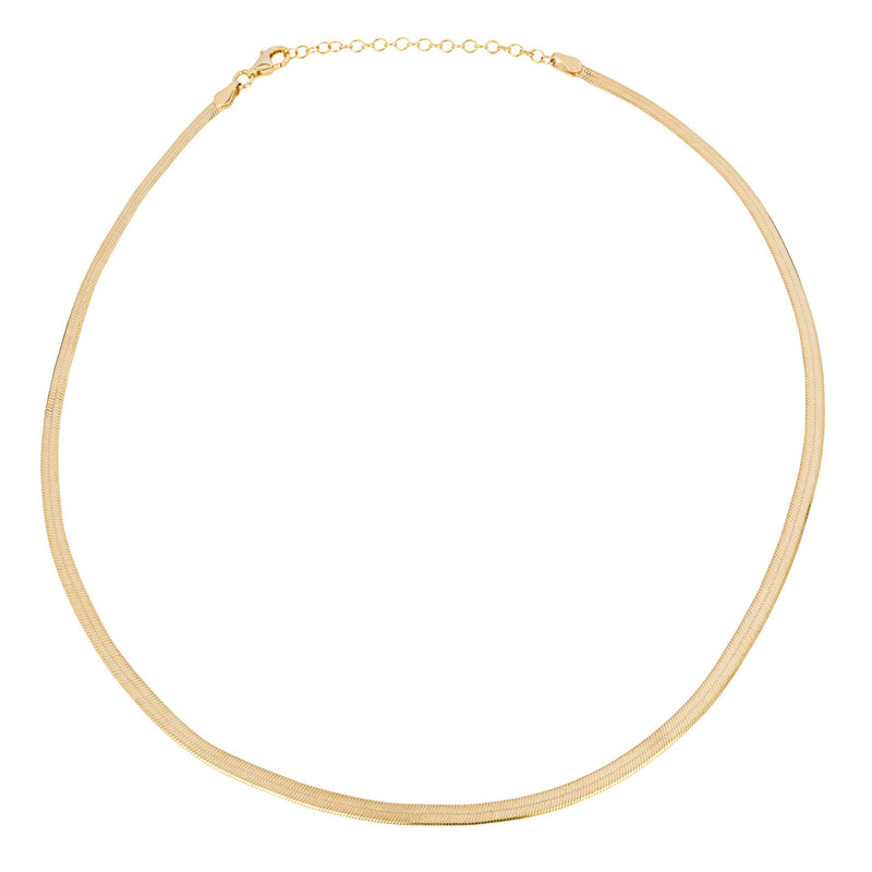 Beginnings Flat Herringbone Chain Necklace