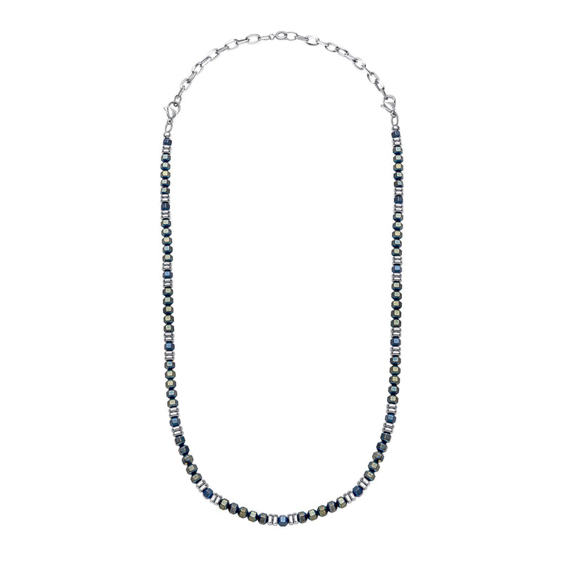 Fred Bennett Blue Hematite Bead Necklace
