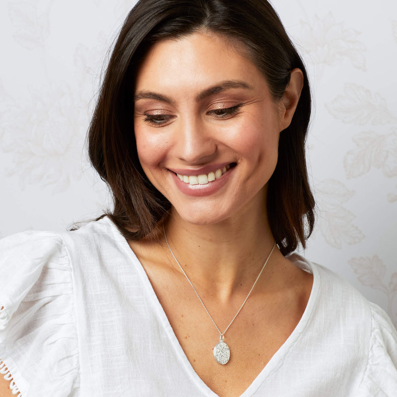 Laura Ashley Silver Lambton Garden Necklace