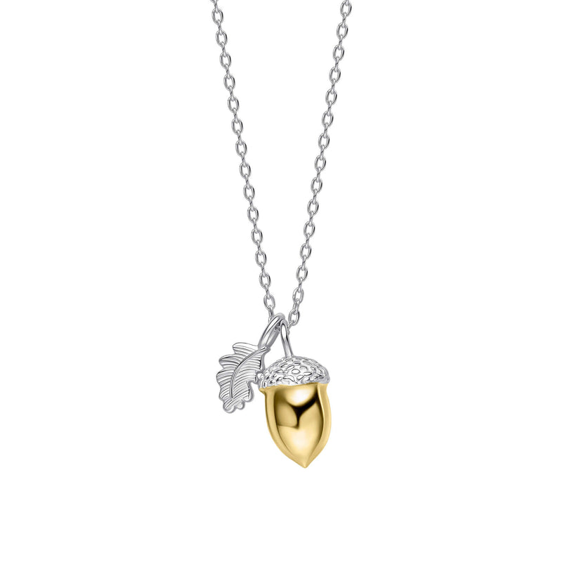 Laura Ashley Silver Broadoak Acorn Necklace