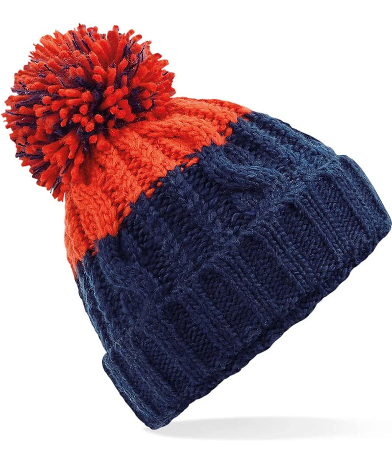 Navy and Red Beanie
